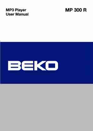 Beko MP3 Player MP 300 R-page_pdf